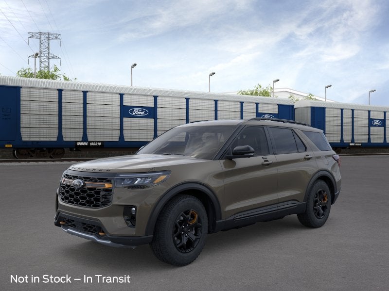 2026 Ford Explorer Tremor in Marsh Gray — front three-quarter view