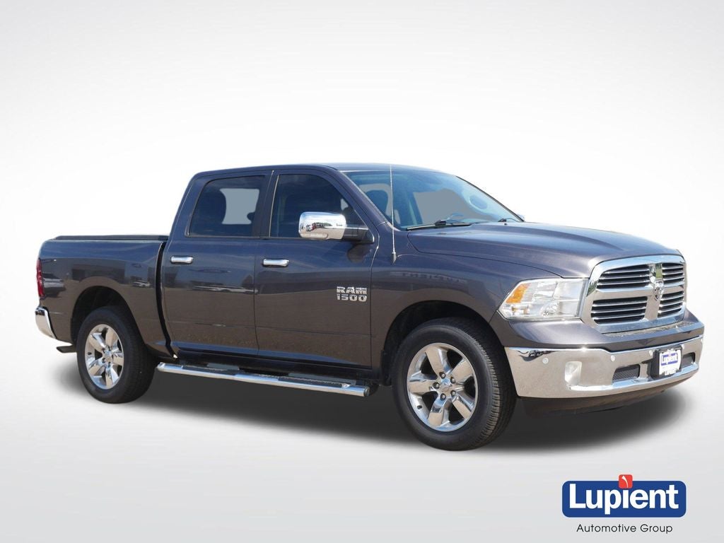2017 RAM 1500 Big Horn in Granite Crystal Metallic Clearcoat — front three-quarter view