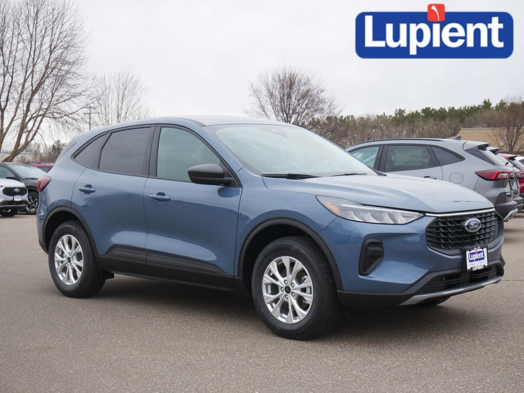 2026 Ford Escape Active in Vapor Blue — front three-quarter view