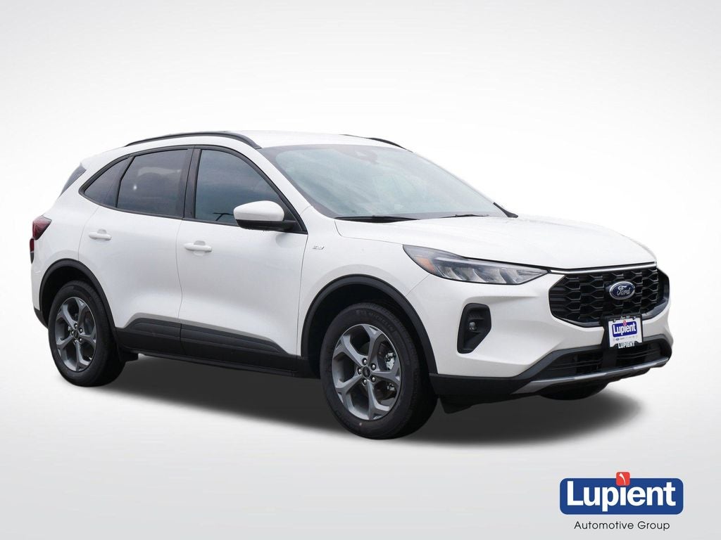 2026 Ford Escape Hybrid ST-Line Select in White Metallic — front three-quarter view