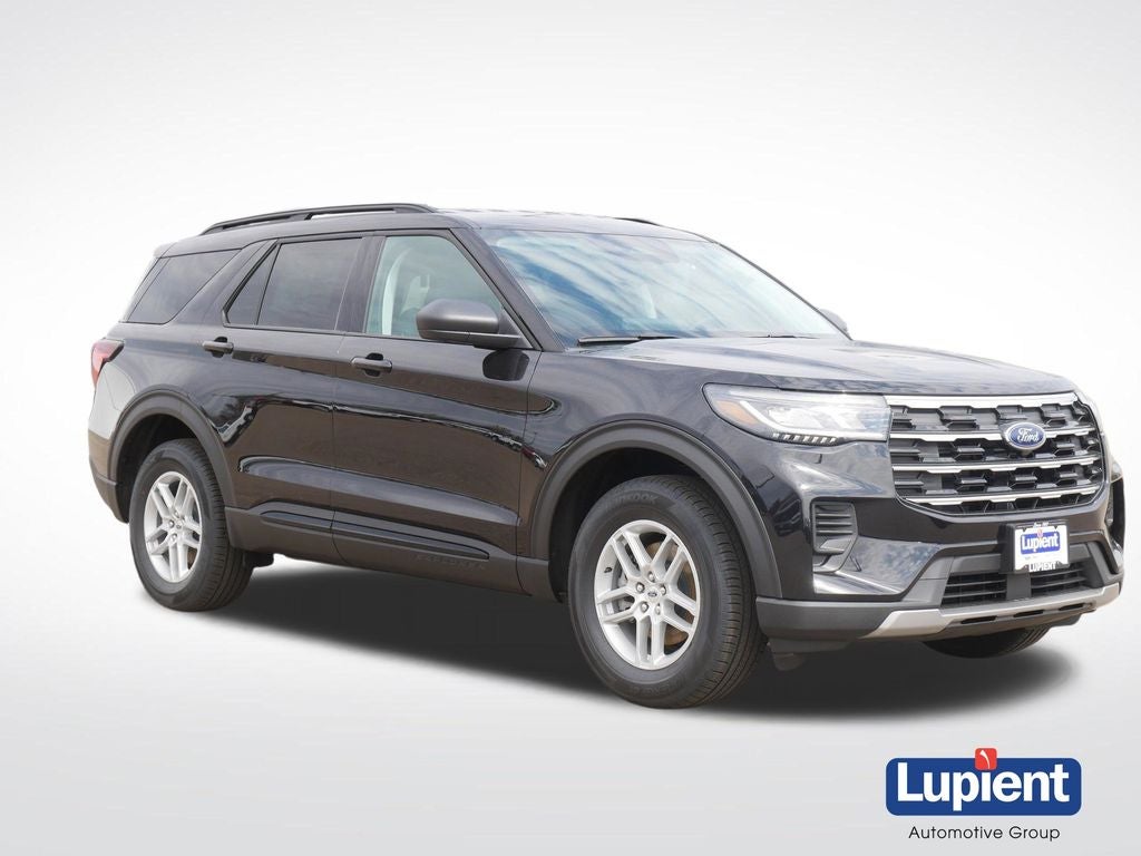 2026 Ford Explorer Active in Black Metallic — front three-quarter view