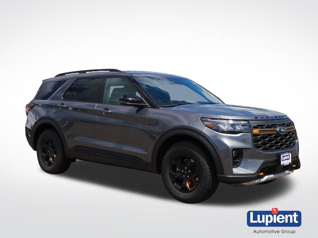 2026 Ford Explorer Tremor in Carbonized Gray Metallic — front three-quarter view