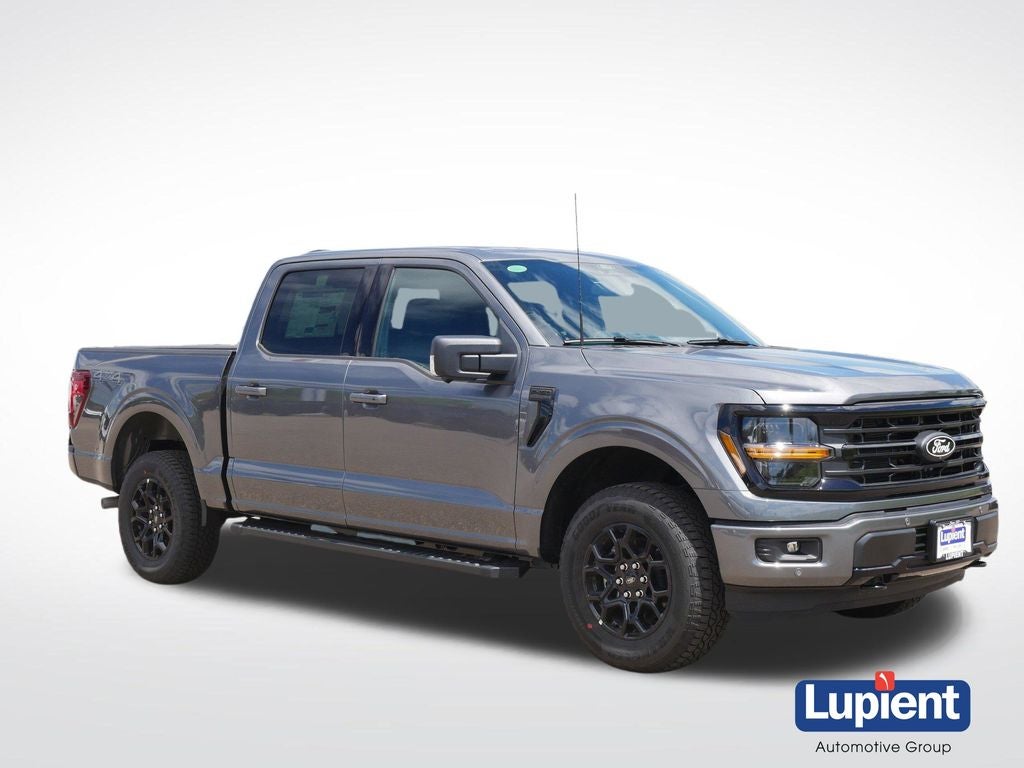 2026 Ford F-150 XLT in Gray Metallic — front three-quarter view
