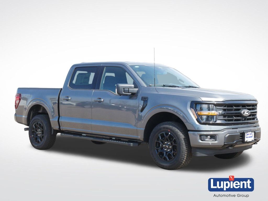 2026 Ford F-150 XLT in Gray Metallic — front three-quarter view