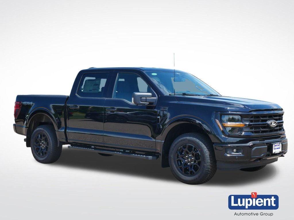 2026 Ford F-150 XLT in Black Metallic — front three-quarter view