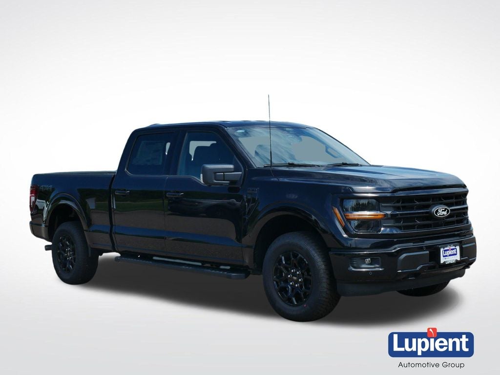2026 Ford F-150 XLT in Black Metallic — front three-quarter view