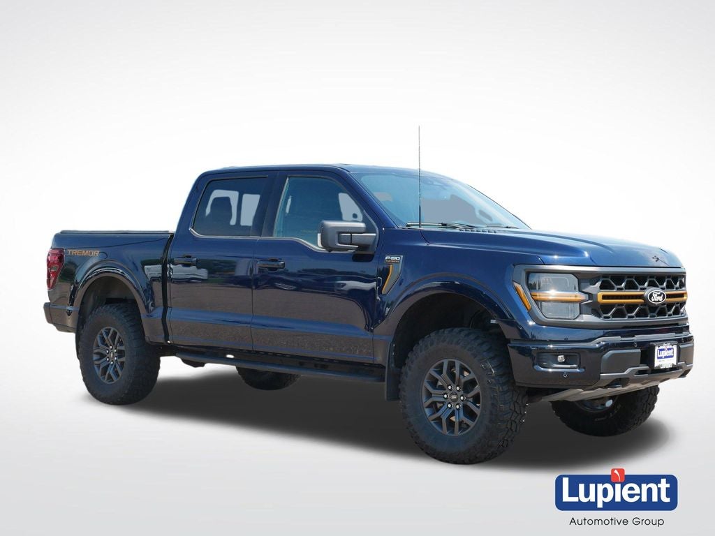2024 Ford F-150 Tremor in Blue — front three-quarter view