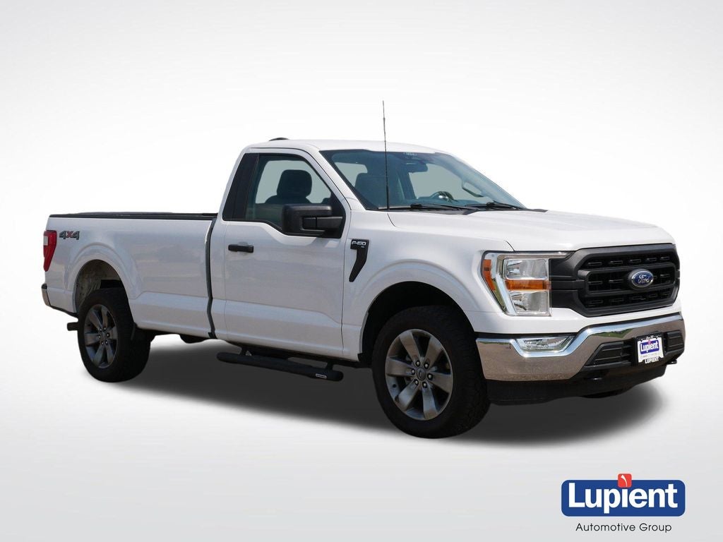 2021 Ford F-150 XL in Oxford White — front three-quarter view
