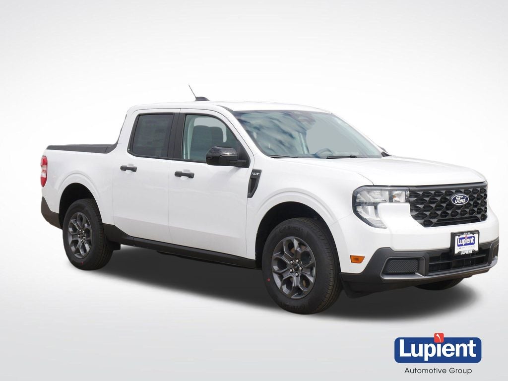 2026 Ford Maverick XLT in Oxford White — front three-quarter view