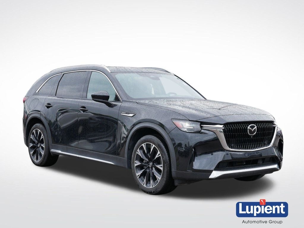 2024 Mazda Mazda CX-90 PHEV Premium Plus in Jet Black Mica — front three-quarter view