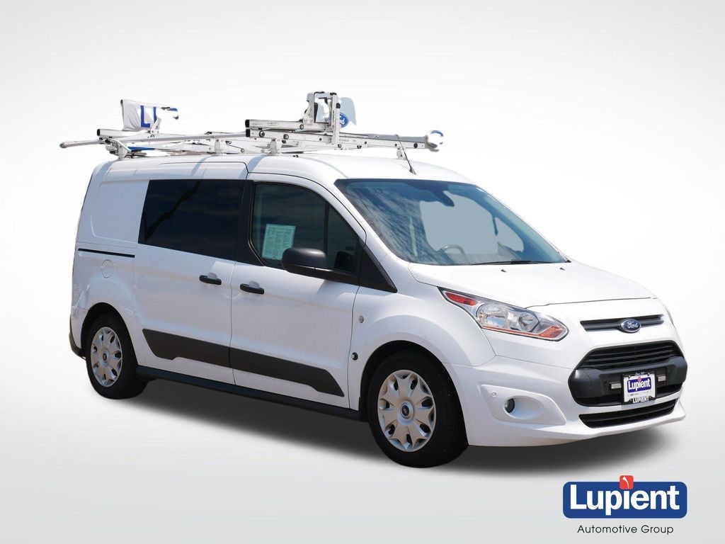 2018 Ford Transit Connect XLT in Frozen White — front three-quarter view